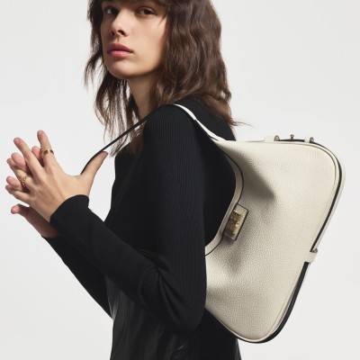 Women's crescent moon bag handbag